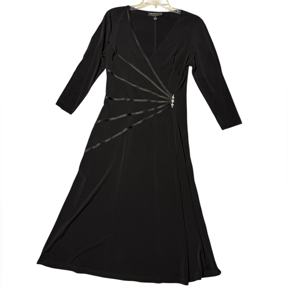 Connected Apparel Black Long Sleeve Dress